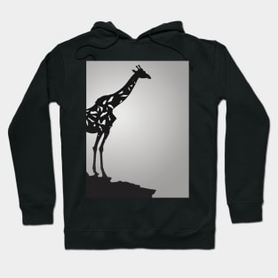 Girrafe Shadow Silhouette Anime Style Collection No. 148 Hoodie